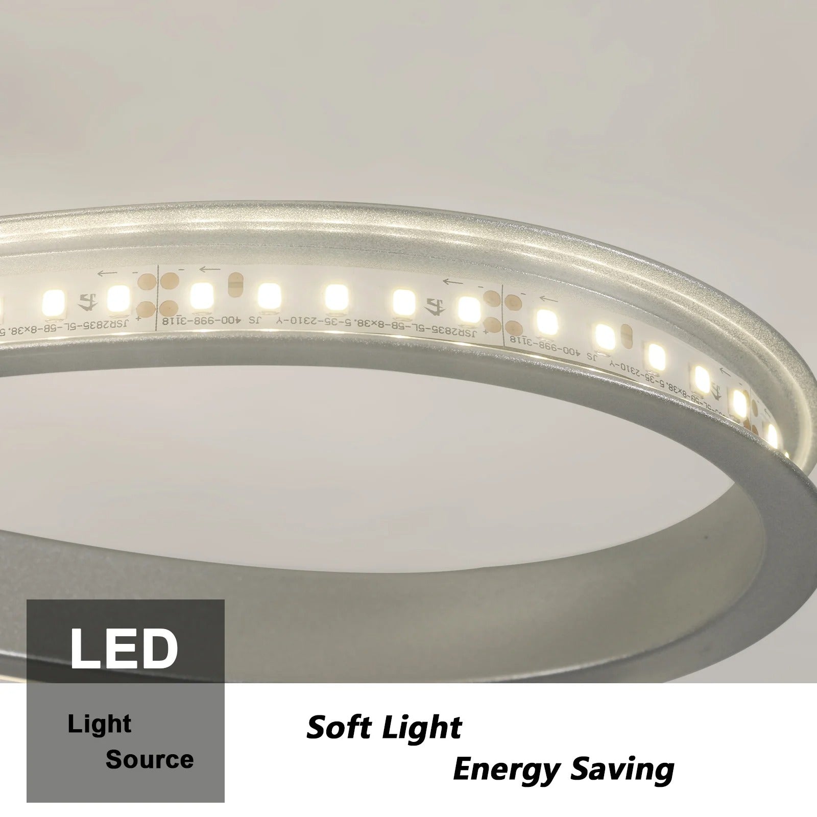 Bloemvormige LED Plafondlamp 30W – Zilveren Designlamp – Natuurlijk Licht 4500K – Aluminium en Acryl – 3500 Lumen