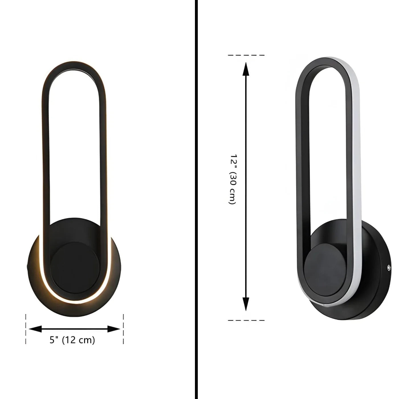 Moderne LED Wandlamp – 330° Draaibaar en Verstelbaar – Zwarte Metalen Wandverlichting 8W 6500K voor Slaapkamer, Woonkamer & Hal