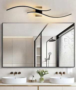 Nordic LED Wandlamp – Minimalistisch Scandinavisch Design – Zwart – Sfeervolle Wandverlichting voor Slaapkamer, Woonkamer en Gang
