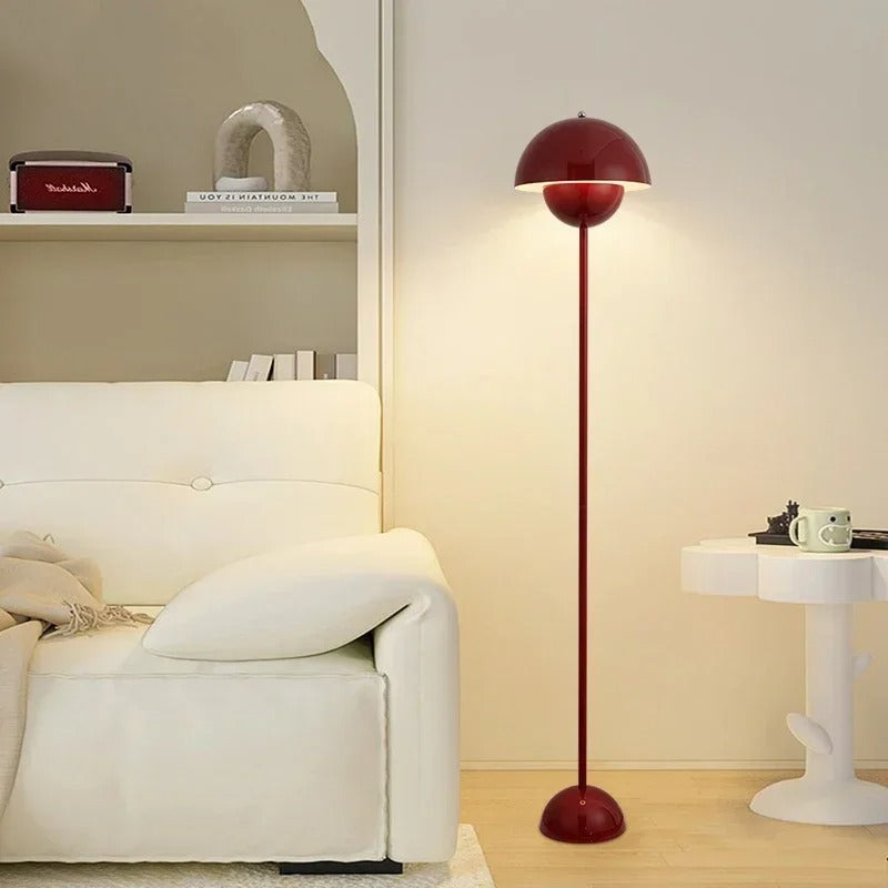 Moderne Crèmekleurige Vloerlamp – Minimalistische Staande Lamp met E27 Fitting – Sfeervolle LED Verlichting voor Woonkamer en Slaapkamer