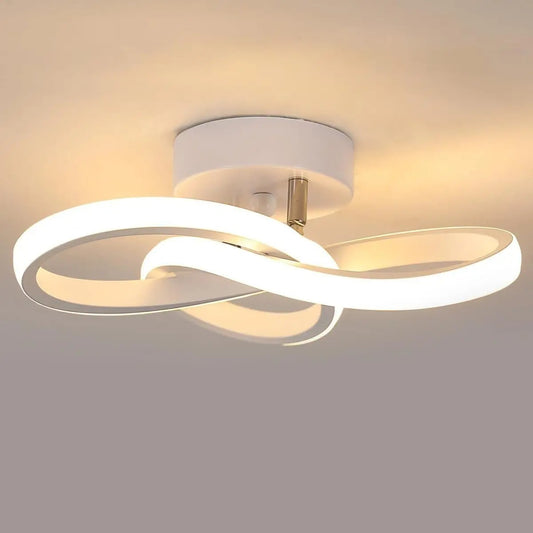 Moderne LED Plafondlamp – 20W Wit met 3 Lichtstanden – Compact Bloemdesign Ø25 cm voor Gang, Keuken en Slaapkamer