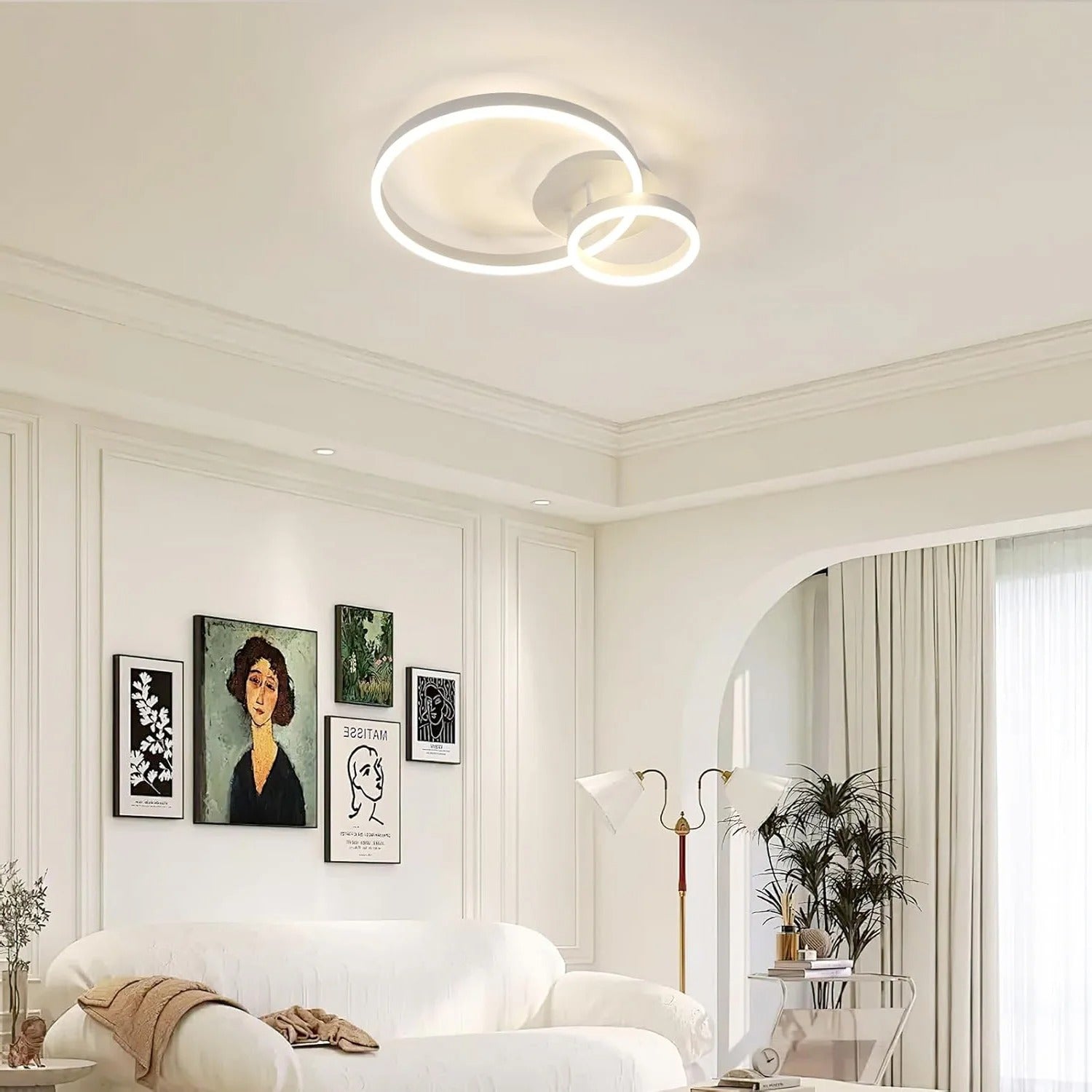 Moderne Ronde LED Plafondlamp – 42W LED Verlichting van Acryl en Aluminium voor Woonkamer, Keuken en Slaapkamer