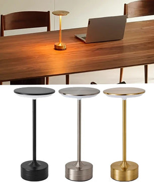 Draadloze LED Tafellamp met Aanraaksensor – USB Oplaadbaar Nachtlampje met Kristaldesign – Dimbaar en Draagbaar