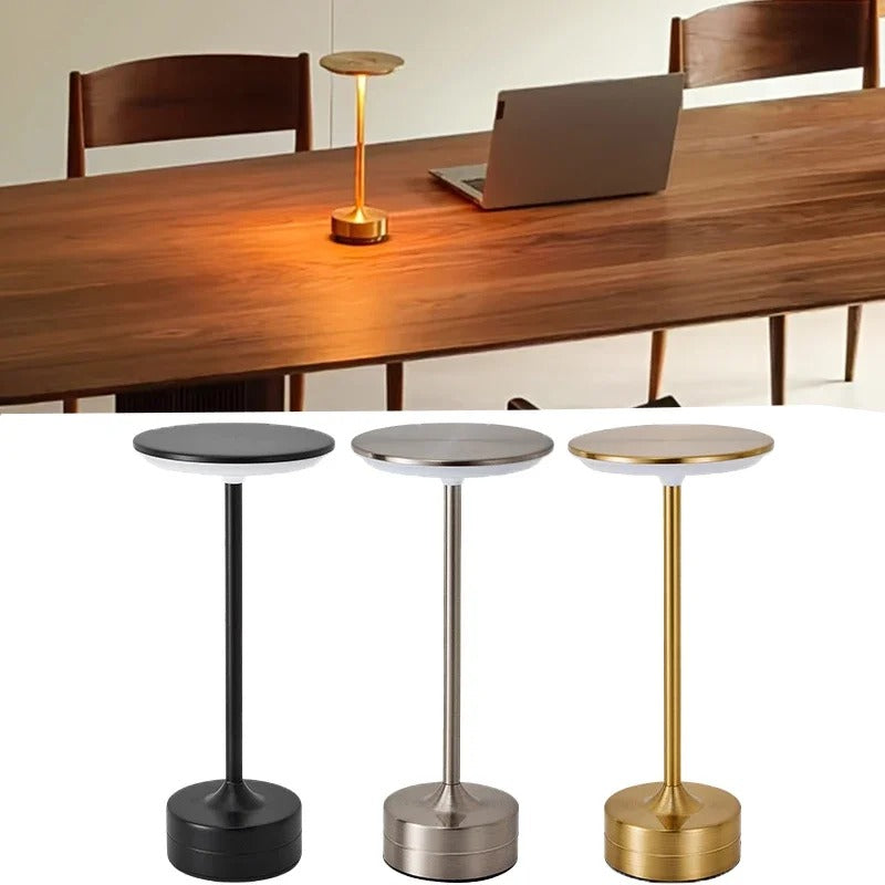 Draadloze LED Tafellamp met Aanraaksensor – USB Oplaadbaar Nachtlampje met Kristaldesign – Dimbaar en Draagbaar