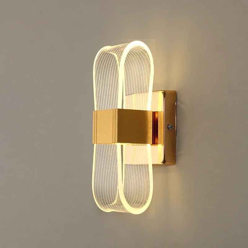 Nordic Luxe LED Wandlamp – Scandinavische Aluminium Wandverlichting voor Slaapkamer en Woonkamer