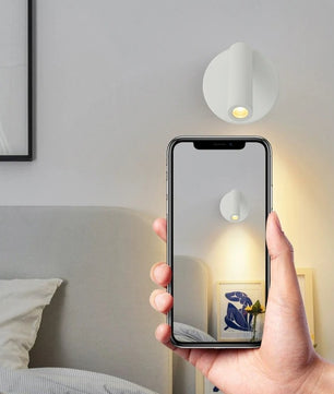 Verstelbare LED Wandlamp 3W – Moderne Leeslamp met Roterende Spotlight – Warm Wit, Wandmontage voor Slaapkamer, Hotel & Studie