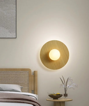 Scandinavische Houten Wandlamp – Natuurlijk Hout met LED Verlichting – Modern Bedlampje en Sfeerverlichting voor Slaapkamer en Woonkamer