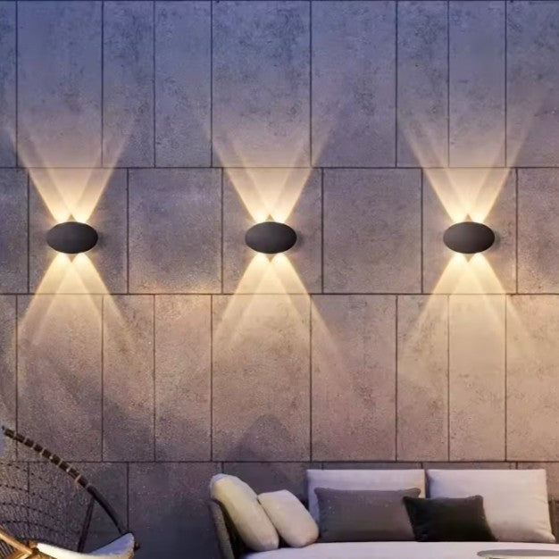 Ovale LED Wandlamp – IP65 Waterdichte Binnen en Buitenverlichting 4W Warm Wit 3000K voor Tuin, Terras en Gang