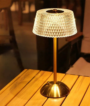 Oplaadbaar LED Nachtlampje met Touch Bediening – Moderne Glazen Tafellamp met 3 Lichtkleuren en USB Opladen