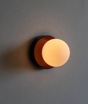 Macaron LED Wandlamp – Mini Glazen Wandlamp 10 of 12 cm – Moderne Sfeerverlichting voor Slaapkamer, Gang en Balkon