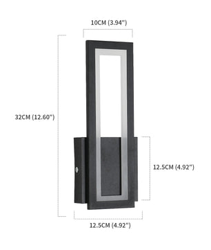 Moderne LED Wandlamp – 16W Acryl Wandverlichting – Zwart – Warm Wit 3000K – Voor Gang, Trap en Woonruimte