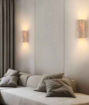 Wabi Sabi Natuursteen Wandlamp – Minimalistische LED Wandverlichting met Rustieke Uitstraling