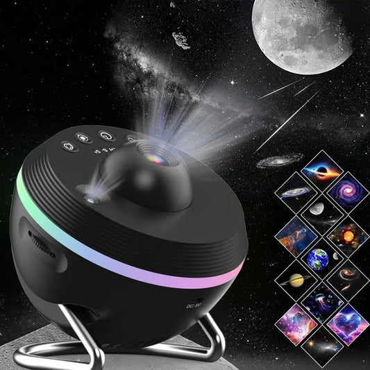 Galaxy Projector 13-in-1 – HD Sterrenhemel Nachtlamp & Planetarium Projector met Verwisselbare Dia’s, Rotatie & Timer