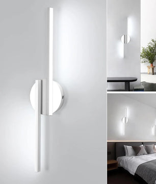 Moderne LED Wandlamp – 55 cm Lineair Design – 22W 2475 Lumen – Koel Wit 6500K – Wit – Voor Woonkamer en Kantoor
