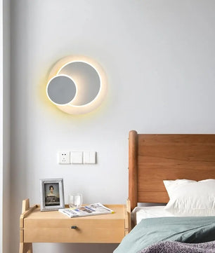 Moderne LED Wandlamp 15W – 3-in-1 Eclipse Design – 350° Draaibaar – Warm Wit Binnenverlichting
