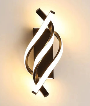 Gebogen LED Wandlamp – Spiraal Design van Aluminium & Siliconen, Modern en Sfeervol