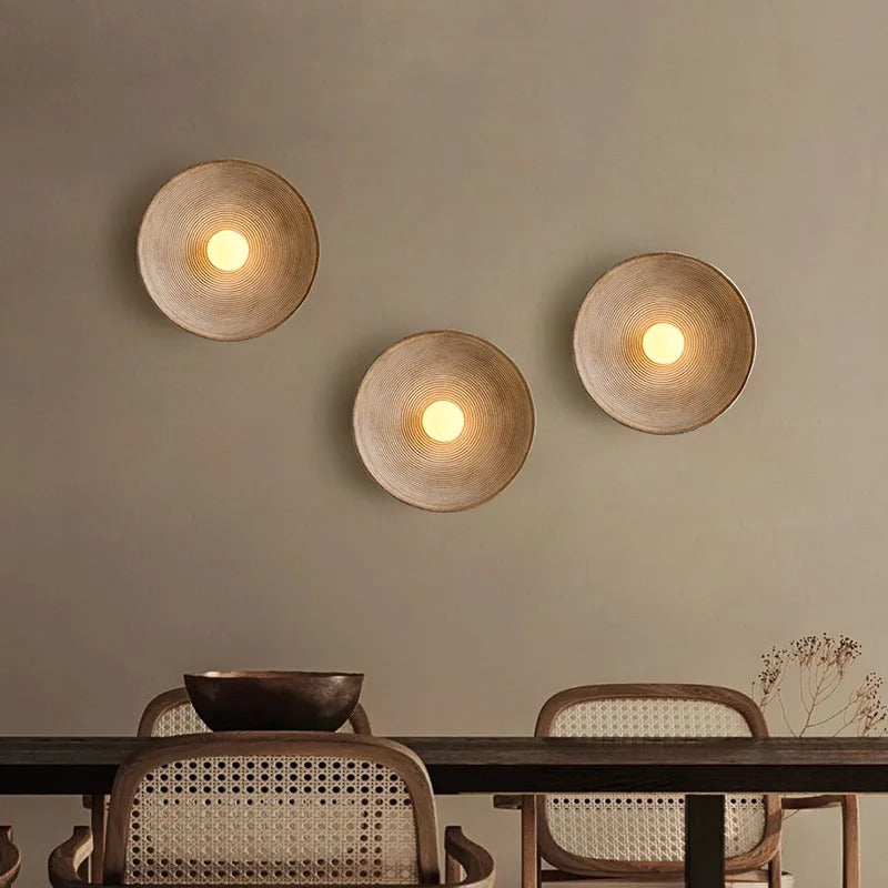 Creatieve Retro Ronde Wandlamp – Decoratieve LED Wandverlichting met Kunststof Bol voor Restaurant, Slaapkamer en Gang