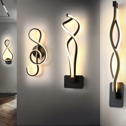 Moderne Minimalistische LED Wandlamp – Strakke Aluminium Wandverlichting met 3 Lichtkleuren voor Slaapkamer, Woonkamer en Gang