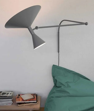 Industriële Wandlamp – Draaibaar Metalen Design – E27 – Bedlamp en Leeslamp voor Binnen