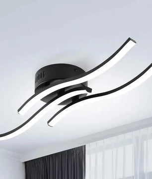 Moderne LED Kroonluchter – 3-Armig Golvend Design – 21W Chroom – Koel Wit 5500K voor Woonkamer, Eetkamer en Hal