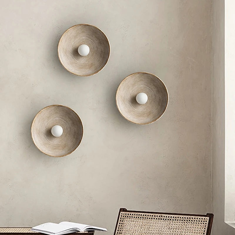 Moderne LED Wandlamp – Resin en Mat Glas – Omhoog en Omlaag Verlichting – Minimalistische Wandverlichting voor Woonkamer en Slaapkamer