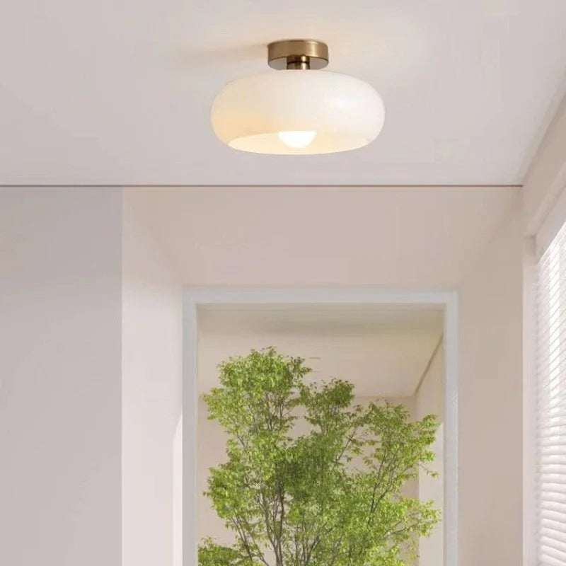 Nordic Retro Glazen Hanglamp – Moderne Plafondlamp voor Eetkamer, Woonkamer & Café