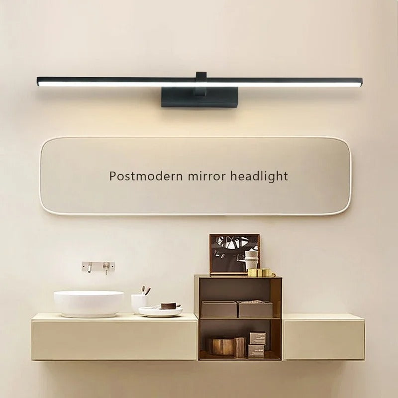 Moderne LED Badkamer Wandlamp – Spiegelverlichting met 3 Lichtkleuren – Aluminium Lijnlamp voor Badkamer en Interieur