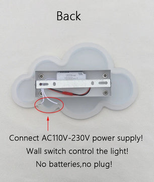 Wolk LED Wandlamp – Dimbare Wandverlichting met Speels Design voor Babykamer en Slaapkamer