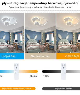 Stervormige LED Plafondlamp – 31W Dimbaar 3000–6500K met Afstandsbediening – Moderne Witte Design Plafondverlichting voor Woonkamer en Slaapkamer