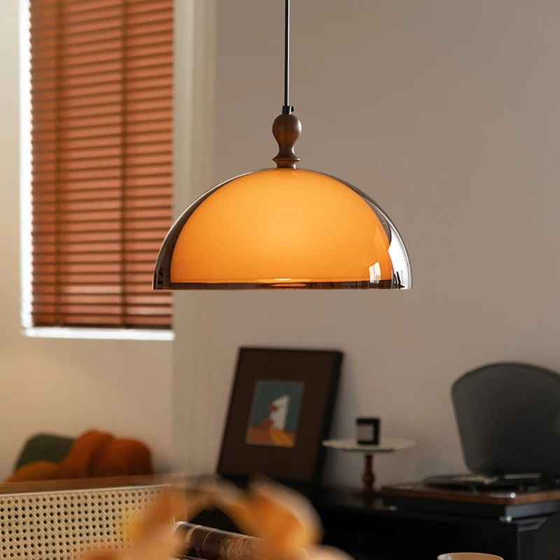 Bauhaus Scandinavische Hanglamp – Acryl & Hout Plafondlamp voor Eetkamer, Woonkamer & Keuken