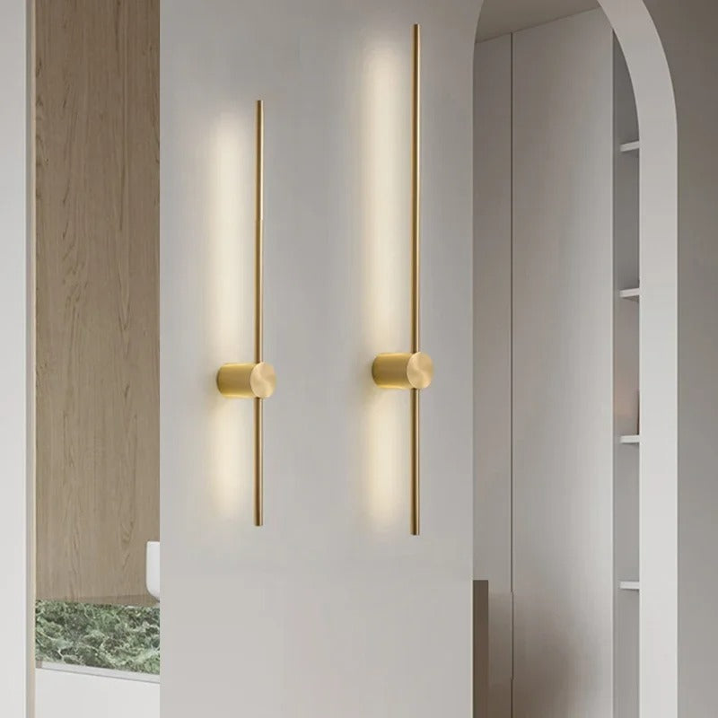 Nordic Wandlamp – Minimalistisch Metaal & LED, Luxe Design voor Woonkamer, Slaapkamer & Hotel