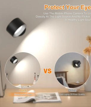 Magnetische LED Wandlamp – Draadloze Oplaadbare Wandverlichting met USB en 3 Lichtkleuren