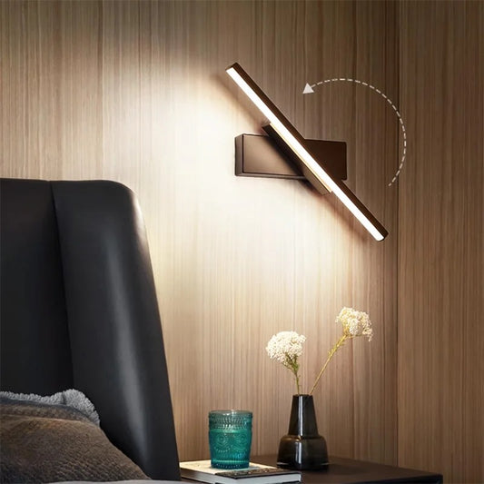 Moderne LED Wandlamp – Draaibaar Design voor Badkamerspiegel, Slaapkamer en Woonkamer