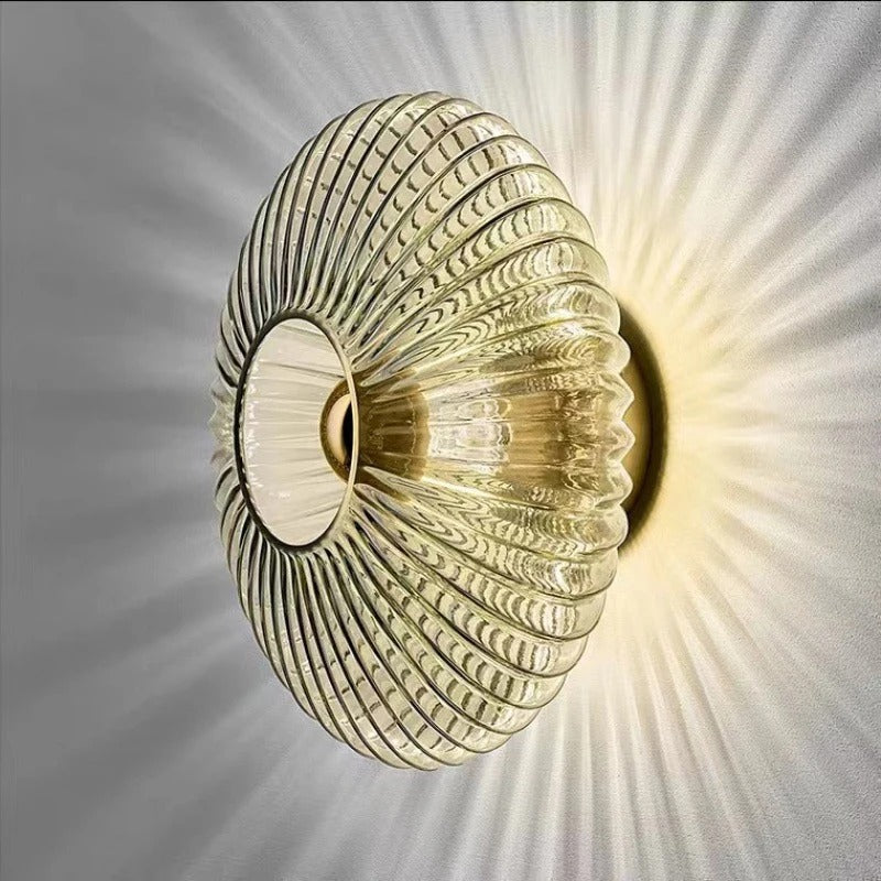 Glazen Wandlamp – Moderne LED Wandkandelaar van Glas – Sfeerverlichting voor Woonkamer, Slaapkamer en Hal
