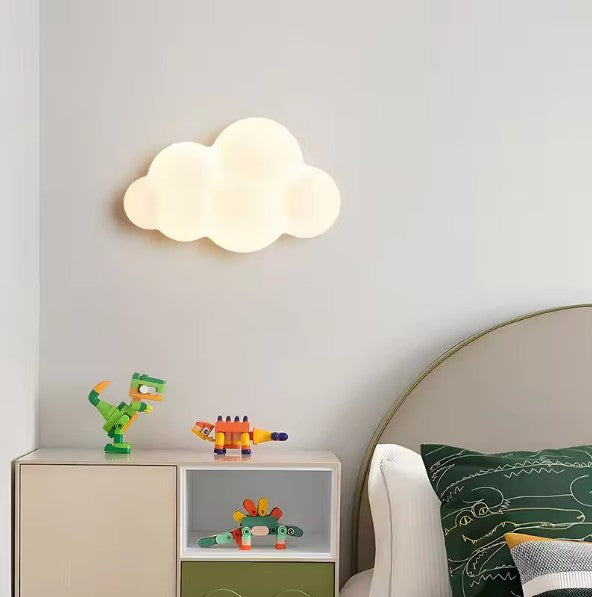 Wolk & Ster Wandlamp – Kinderkamer Verlichting, Sfeervol & Schattig voor Babykamer & Speelkamer