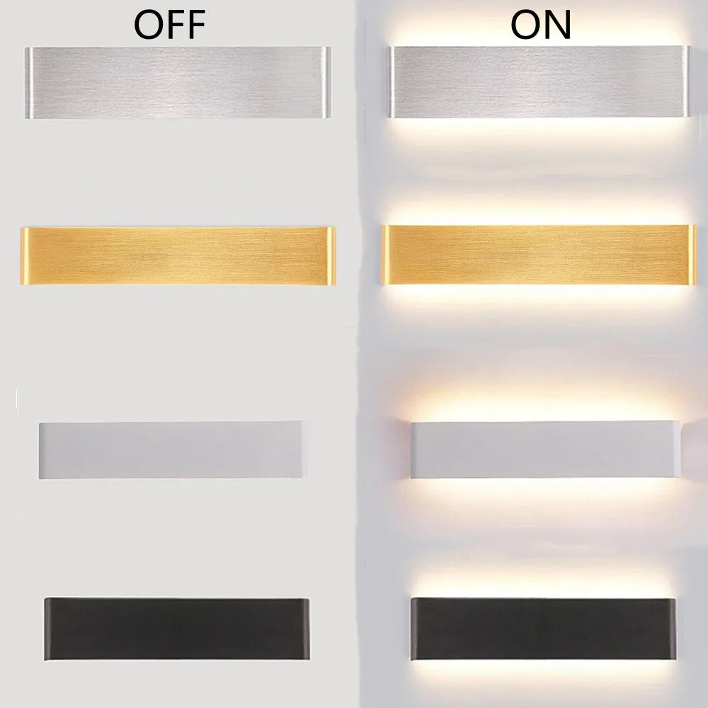 Moderne LED Wandlamp met Bluetooth en Afstandsbediening – Dimbare Wandverlichting met 3 Lichtkleuren voor Interieur