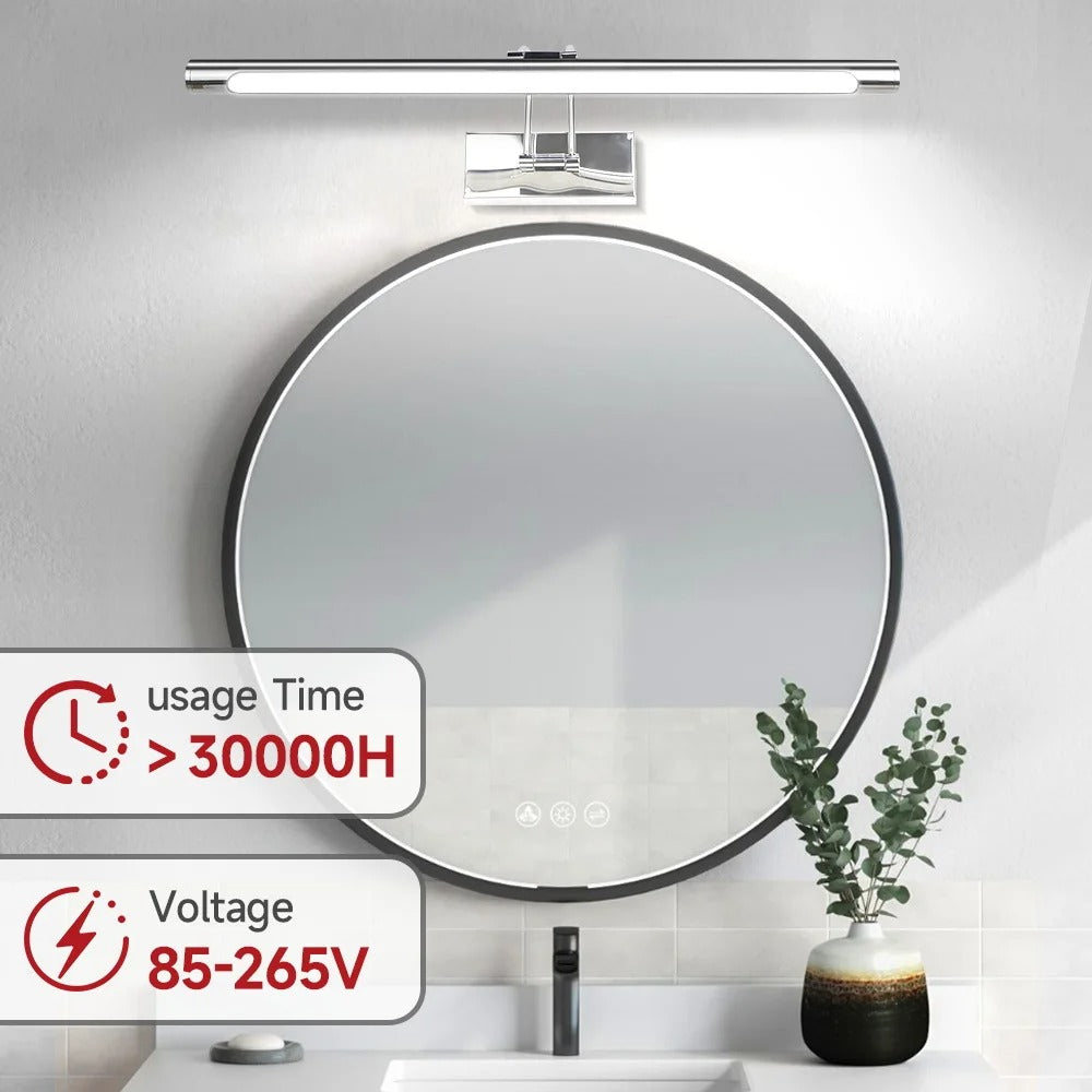 LED Wandlamp met Afstandsbediening – Dimbare Spiegelverlichting met 3 Lichtkleuren – Moderne Wandlamp voor Badkamer, Woonkamer en Slaapkamer