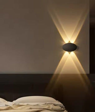 Ovale LED Wandlamp – IP65 Waterdichte Binnen en Buitenverlichting 4W Warm Wit 3000K voor Tuin, Terras en Gang