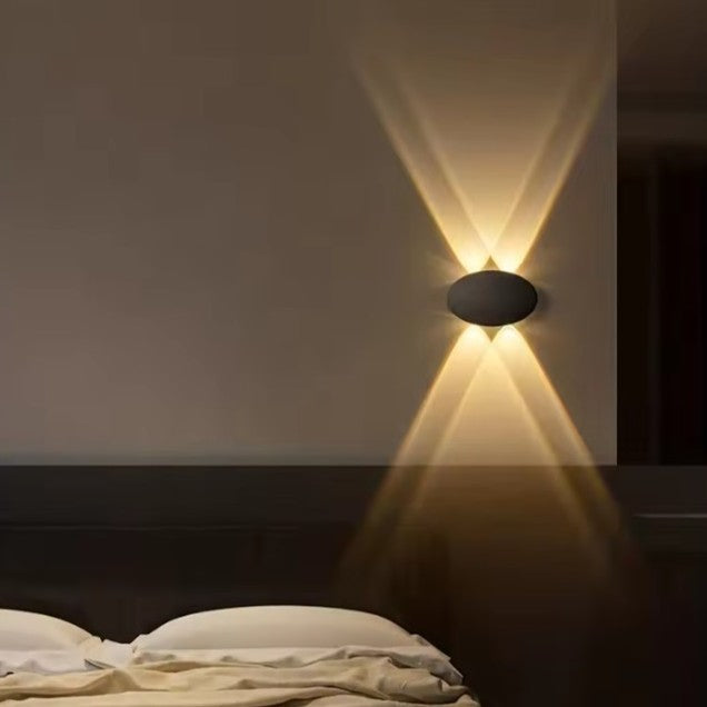 Ovale LED Wandlamp – IP65 Waterdichte Binnen en Buitenverlichting 4W Warm Wit 3000K voor Tuin, Terras en Gang