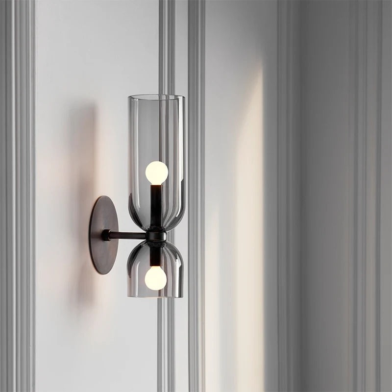 Scandinavische Glazen Wandlamp – Minimalistisch Design met E14 LED – Luxe Wandverlichting voor Slaapkamer, Woonkamer en Hal