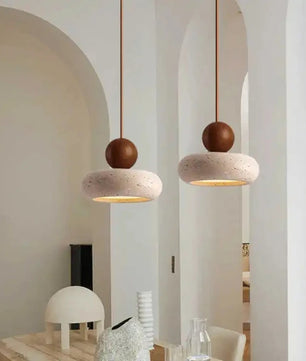 Vintage Hanglamp met Gele Agaatsteen – Unieke Sfeerverlichting voor Slaapkamer, Eetkamer & Restaurant