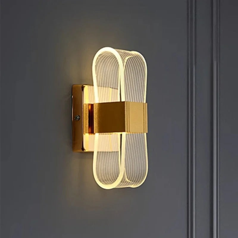 Nordic Luxe LED Wandlamp – Scandinavische Aluminium Wandverlichting voor Slaapkamer en Woonkamer