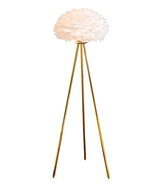 Veren Vloerlamp met Ganzenveren – Luxe Staande Lamp E27 – Zachte Romantische Sfeerverlichting voor Woonkamer en Slaapkamer