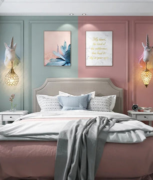 Eenhoorn Wandlamp – Schattige Nordic Wandverlichting voor Kinderkamer en Slaapkamer