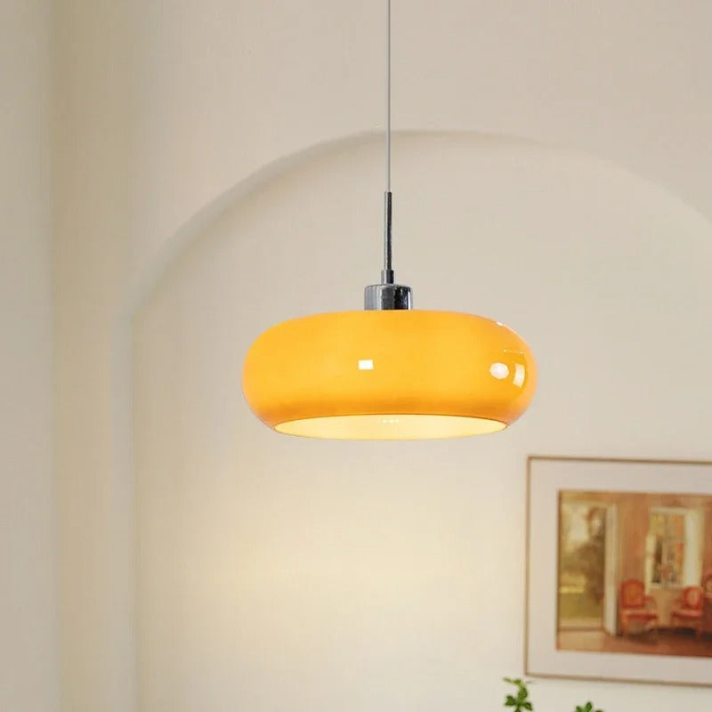 Nordic Retro Glazen Hanglamp – Moderne Plafondlamp voor Eetkamer, Woonkamer & Café
