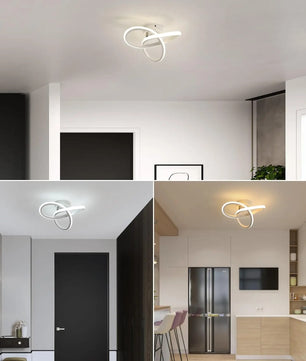 Moderne LED Plafondlamp – 20W Wit met 3 Lichtstanden – Compact Bloemdesign Ø25 cm voor Gang, Keuken en Slaapkamer