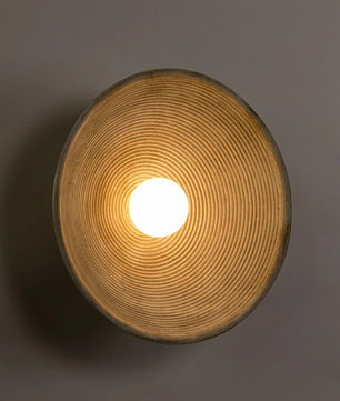 Creatieve Retro Ronde Wandlamp – Decoratieve LED Wandverlichting met Kunststof Bol voor Restaurant, Slaapkamer en Gang