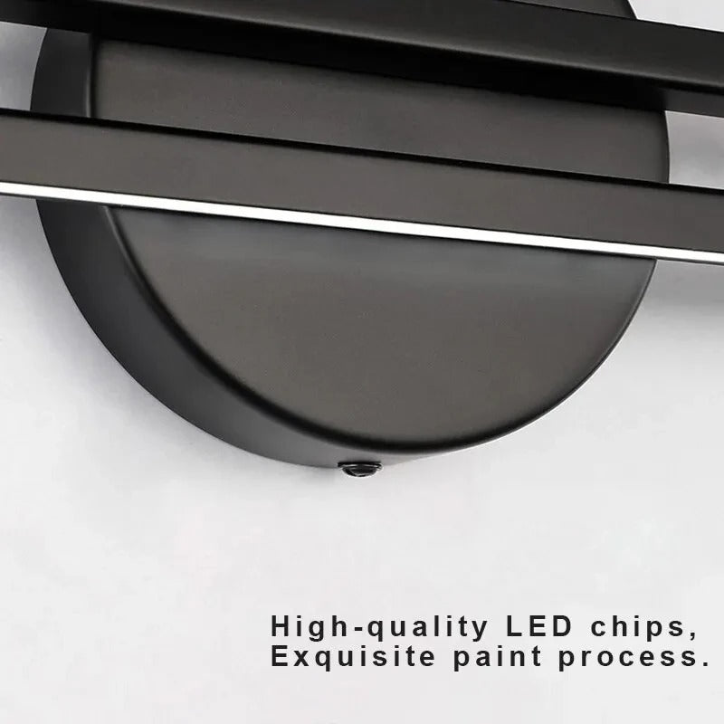 LED Wandlamp Dubbellijn – Scandinavisch Minimalistisch Design met Driekleuren LED – Moderne Acryl Wandverlichting voor Woonkamer en Slaapkamer