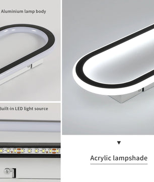 Ultradunne LED Plafondlamp 33W – Zwart Wit Design 41 cm – Koel Wit 6500K – 3712 Lumen – Slechts 4,8 cm Hoog