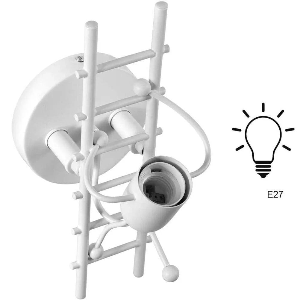 Creatieve Cartoon Wandlamp – Metalen Wandverlichting voor Kinderkamer met E27 Fitting